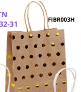 [FIBR003H] BOLSAS DE REGALO KRAFT GRANDE 20 PIEZAS/BOLSA 32x26x12cm