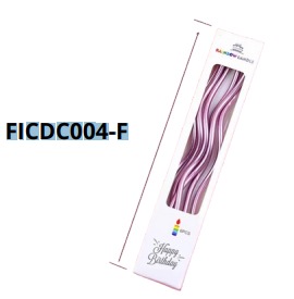 [FICDC004-F] CANDELAS COLORIDAS 6 piezas 17cm