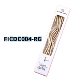 [FICDC004-RG] CANDELAS COLORIDAS 6 piezas 17cm