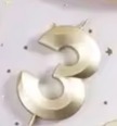 [FICND000-3] CANDELAS DORADO DE NUMEROS 7cm