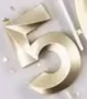 [FICND000-5] CANDELAS DORADO DE NUMEROS 7cm