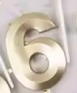 [FICND000-6] CANDELAS DORADO DE NUMEROS 7cm