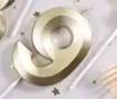 [FICND000-9] CANDELAS DORADO DE NUMEROS 7cm