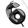 [FICND005-6] CANDELAS NEGRO DE NUMEROS 7cm