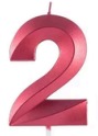 [FICND006-2] CANDELAS ROJO DE NUMEROS 7cm