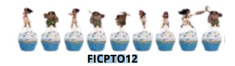 [FICPTO3] Cupcake Topper 12 piezas