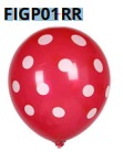 [FIGP01RR] Globos DE LUNARES 50 piezas/bolsa 12"