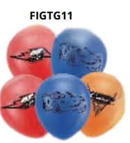 [FIGTG11] Globos Temáticos 16 piezas 12"