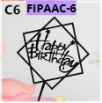 [FIPAAC-6] TOPPER PASTEL Cuadrados 6 pcs por bolsa 10x17cm