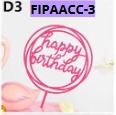 [FIPAACC-3] TOPPER PASTEL Redondos 6 pcs por bolsa 10x17cm