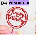 [FIPAACC-4] TOPPER PASTEL Redondos 6 pcs por bolsa 10x17cm