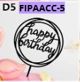 [FIPAACC-5] TOPPER PASTEL Redondos 6 pcs por bolsa 10x17cm