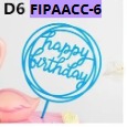 [FIPAACC-6] TOPPER PASTEL Redondos 6 pcs por bolsa 10x17cm