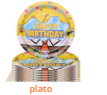 [FIPLPC2K] Platos para Cumpleaños 10 piezas 7"