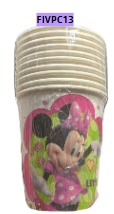 [FIVPC13] Vasitos para Cumpleaños 10 piezas MINNIE