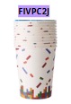 [FIVPC2J] Vasitos para Cumpleaños BOL-14 10 piezas