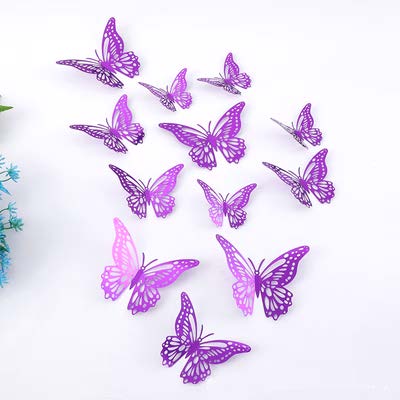 [HDS-5] Mariposas MORADO - 12 mariposas por paquete
