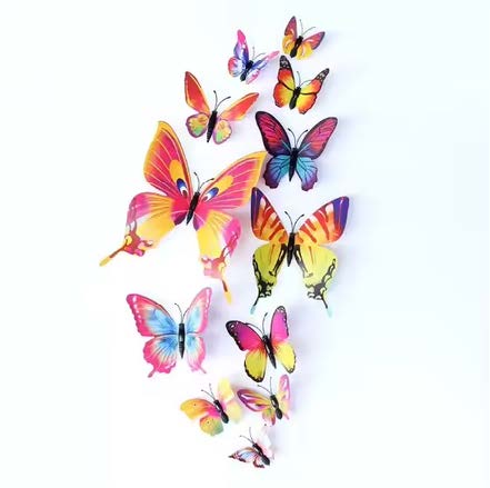 [HDS-6] Mariposas de colores - 12 mariposas por paquete