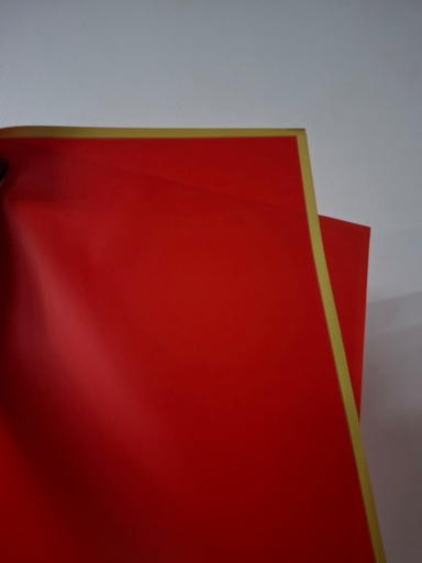 [MU-1037X5] Papel Coreano paquete de 20 pliegos 58X58cmROJONOR