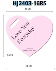 [HJ2403-16R] Empaque Corazón 40x35cm INCLUYE 5 PIEZAS POR COLOR