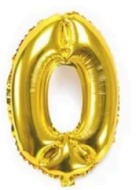 [N40-001G0] Globos Dorado Números de 40 pulgadas