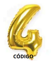 [N40-001G4] Globos Dorado Números de 40 pulgadas