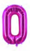 [NU-MO00-0] Globos Números de 16 pulgadas
