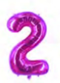 [NU-MO00-2] Globos Números de 16 pulgadas