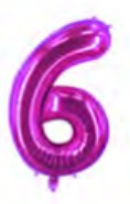 [NU-MO00-6] Globos Números de 16 pulgadas