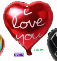 [S-0257] Globos Forma de Corazón 18 Pulgadas