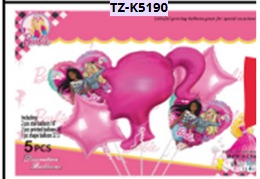 [TZ-K5190] SET GLOBOS 5 PIEZAS