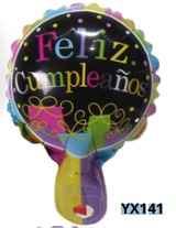 [YX141] Globos de 5 Pulgadas Frase FELIZ CUMPLEAÑOS