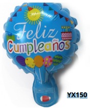 [YX150] Globos de 5 Pulgadas Frase FELIZ CUMPLEAÑOS